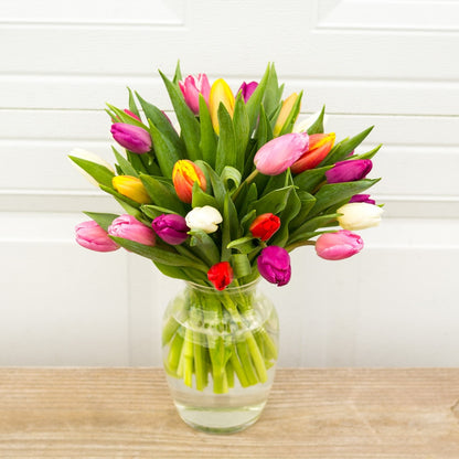 The Classic Mixed Tulip Arrangement - Local Only